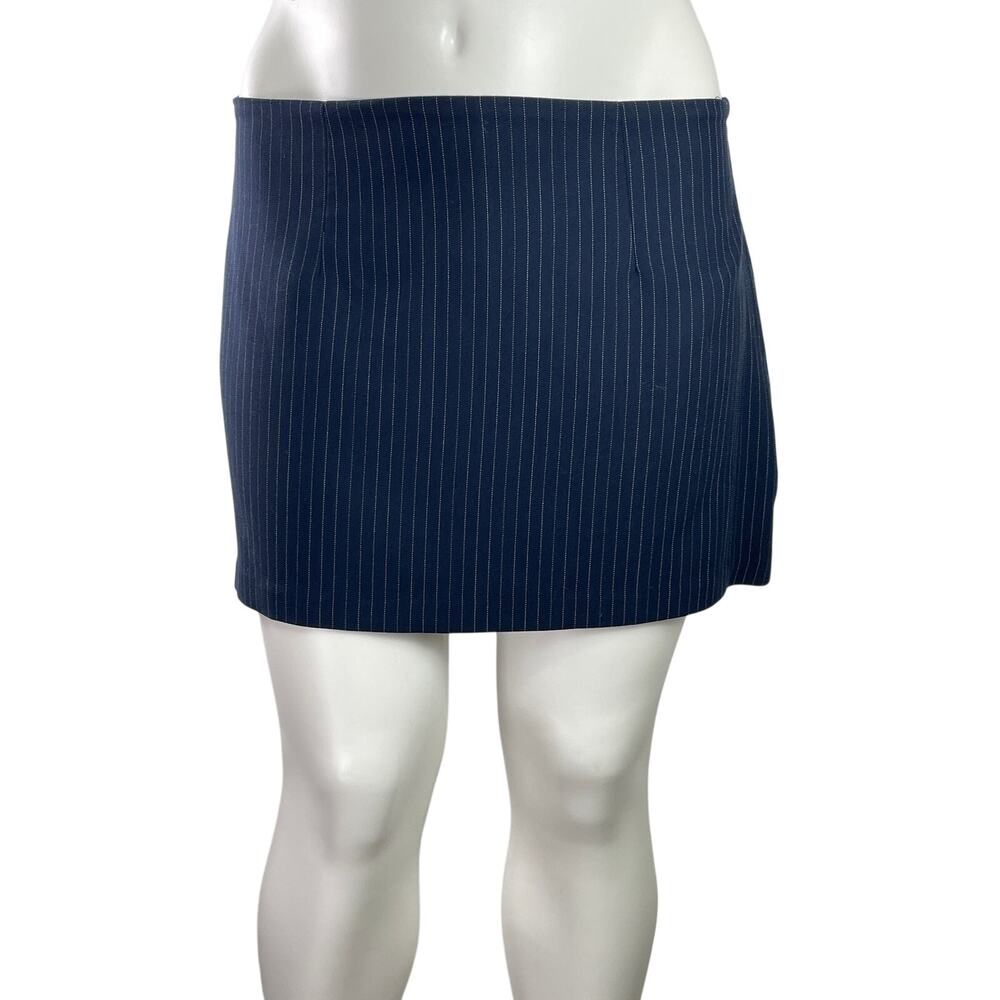 NEW Abercrombie & Fitch Women's Navy Blue High Waist Mini Skirt Skort Size XL